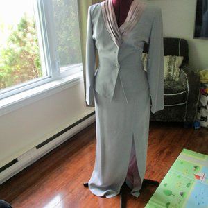 SALE!!!VINTAGE 80s does 40s SILK Suit Dress NWT Rimini